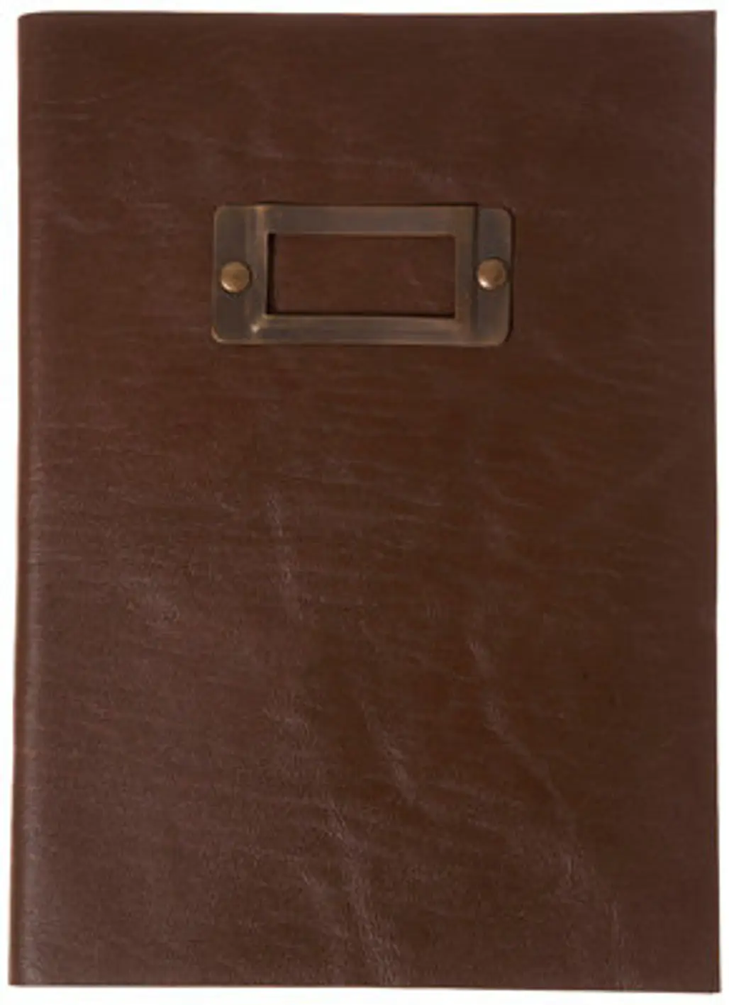 Topshop A5 Brown Leather Notebook