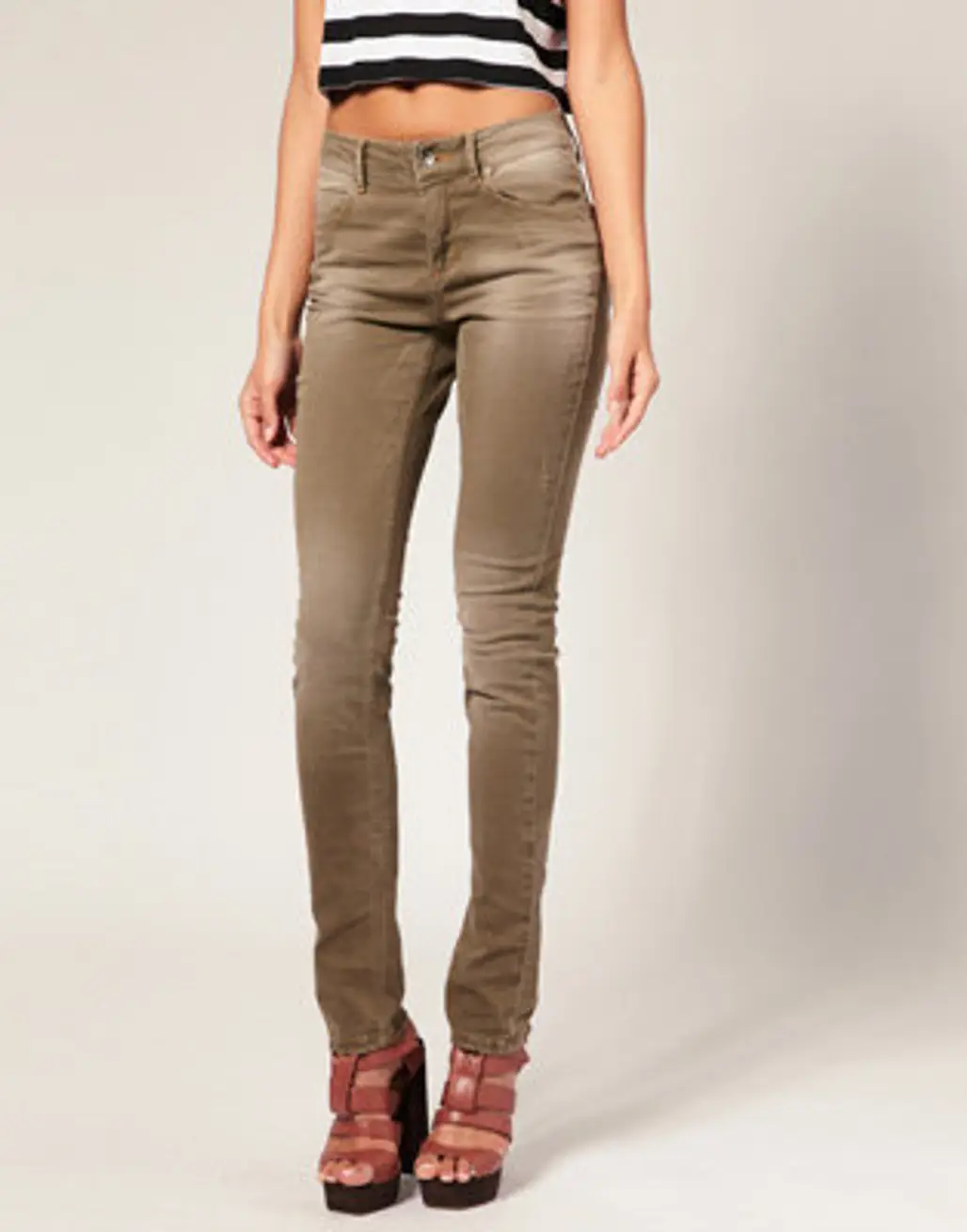 Selected Femme Skinny Washed out Jean