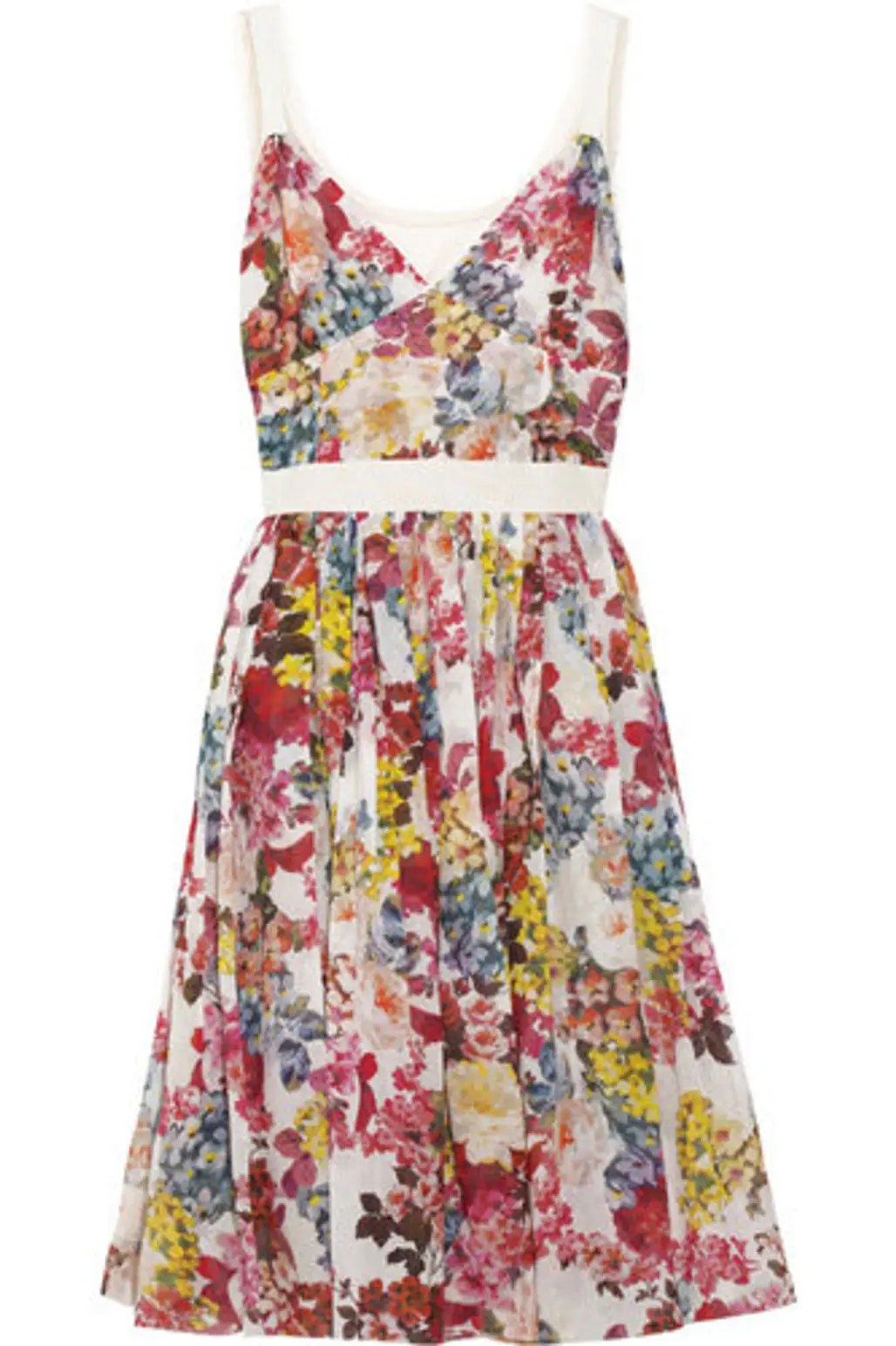 D&G Floral-Print Stretch-Cotton Dress