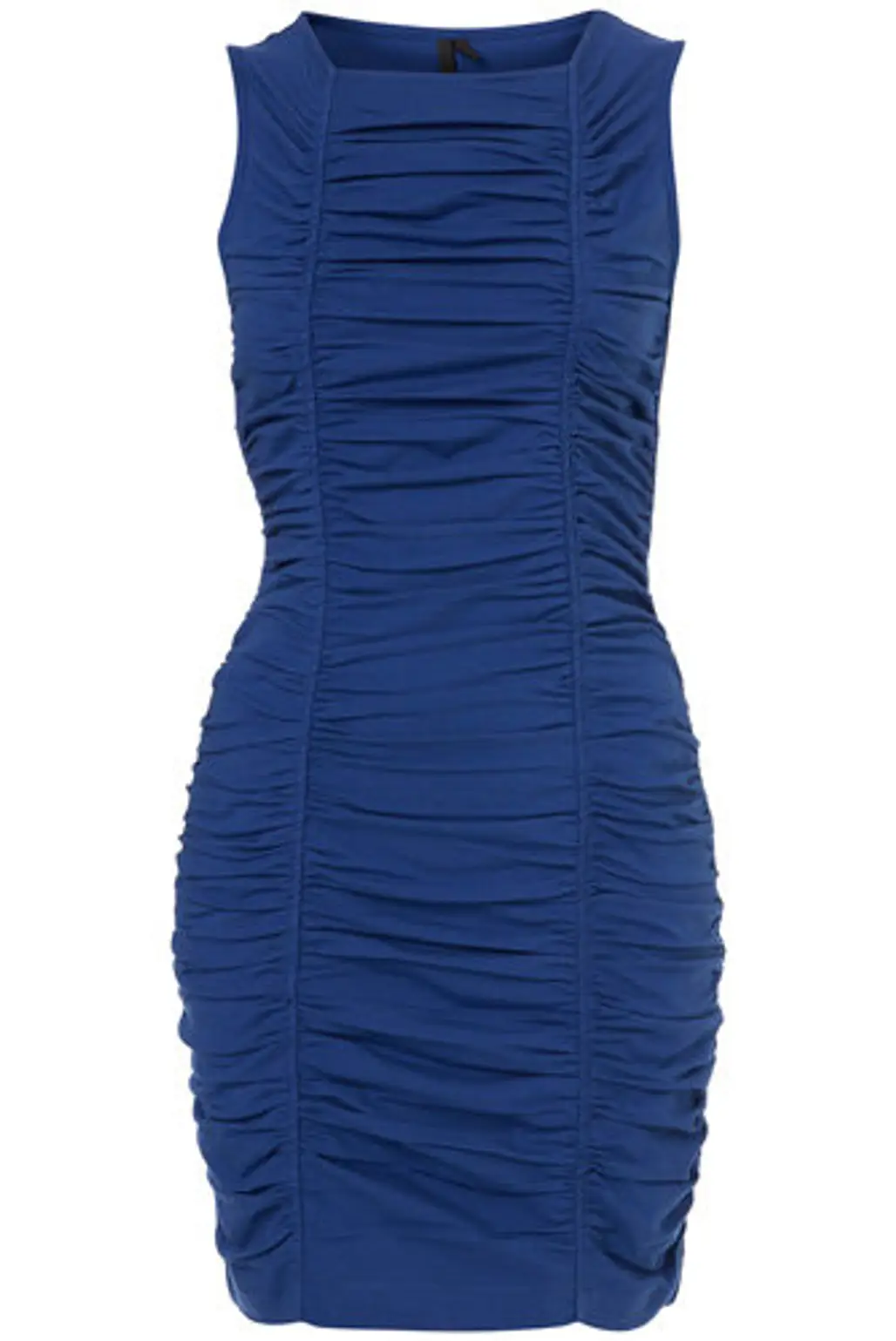 Topshop Bright Blue Ruched Bodycon Dress