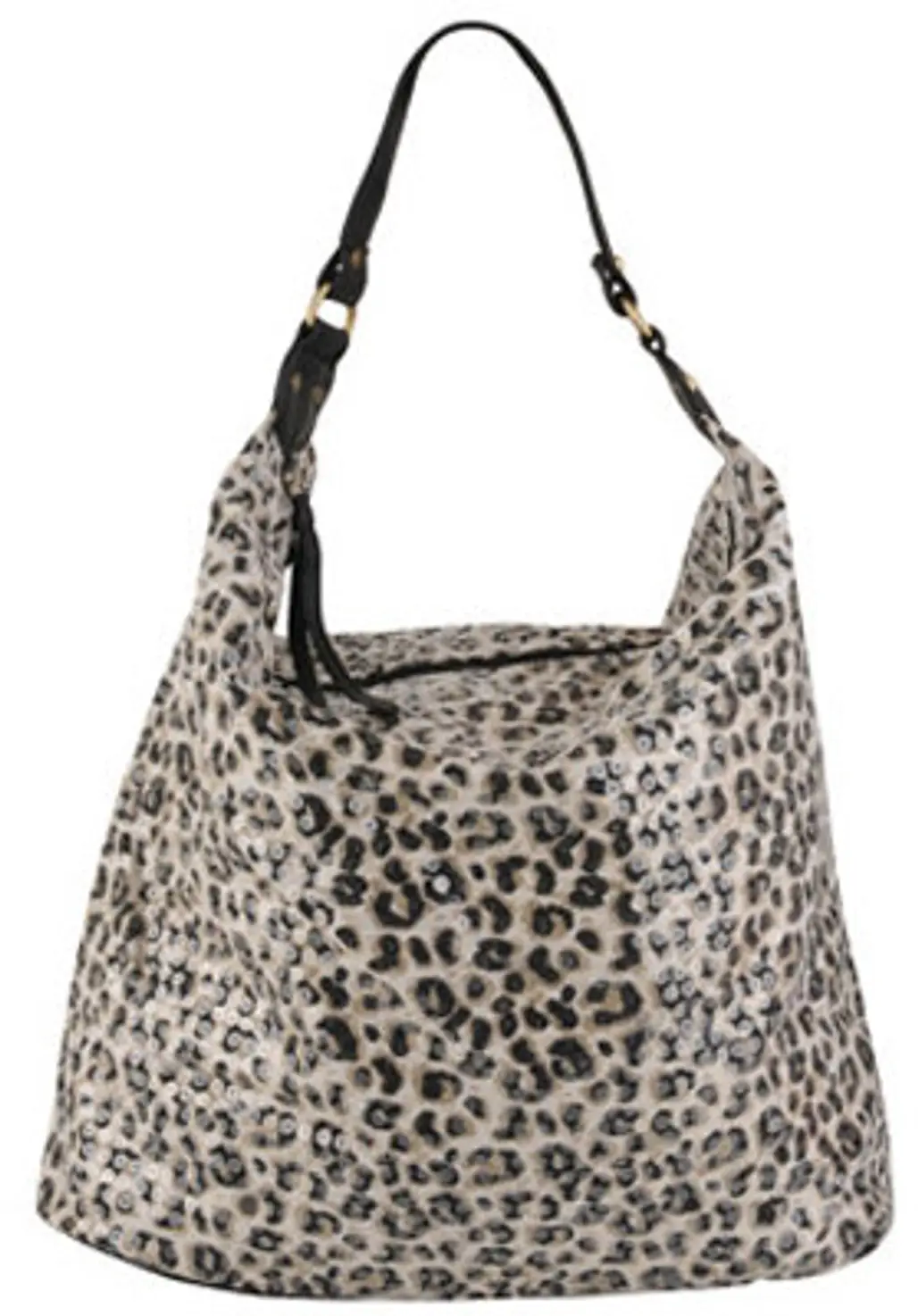 Forever21 Sequined Leopard Hobo Handbag