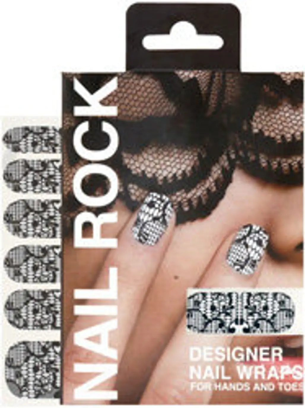 Nail Rock Lace Print Designer Wraps