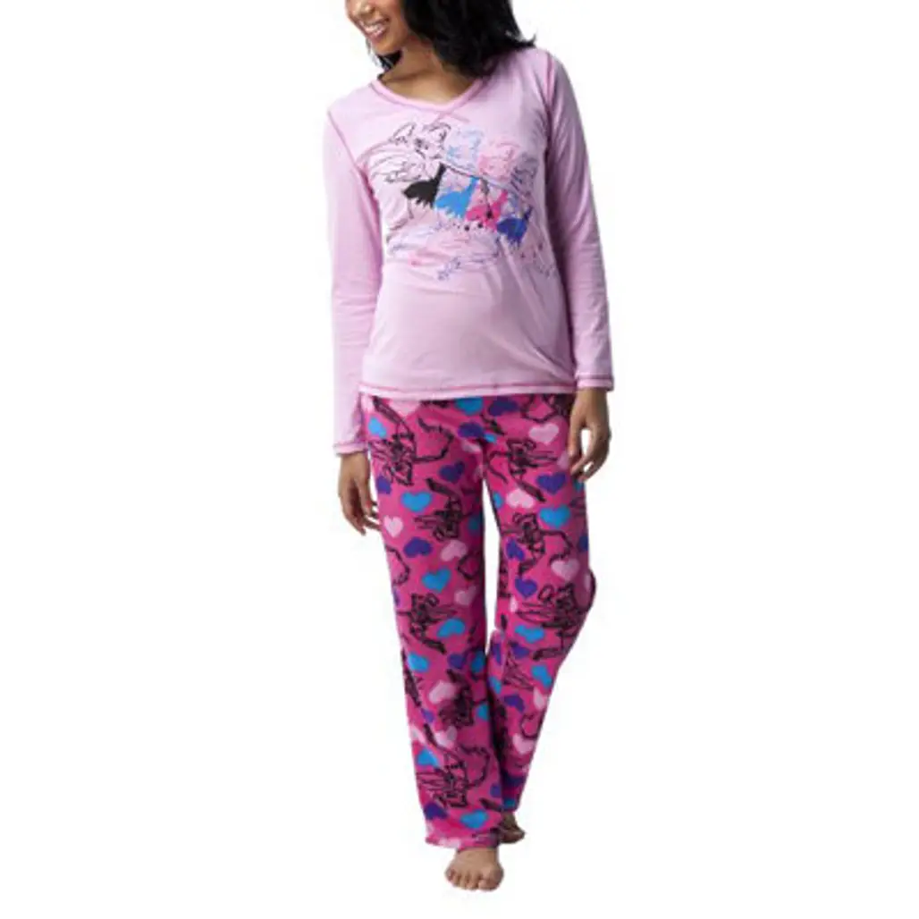 Disney Tinker Bell Angel Fleece Pant 2 Piece Pajama Set