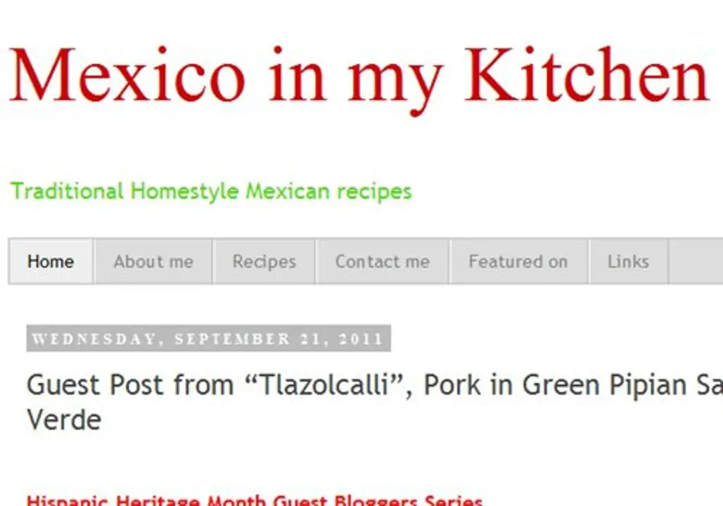 Mexico in My Kitchen
