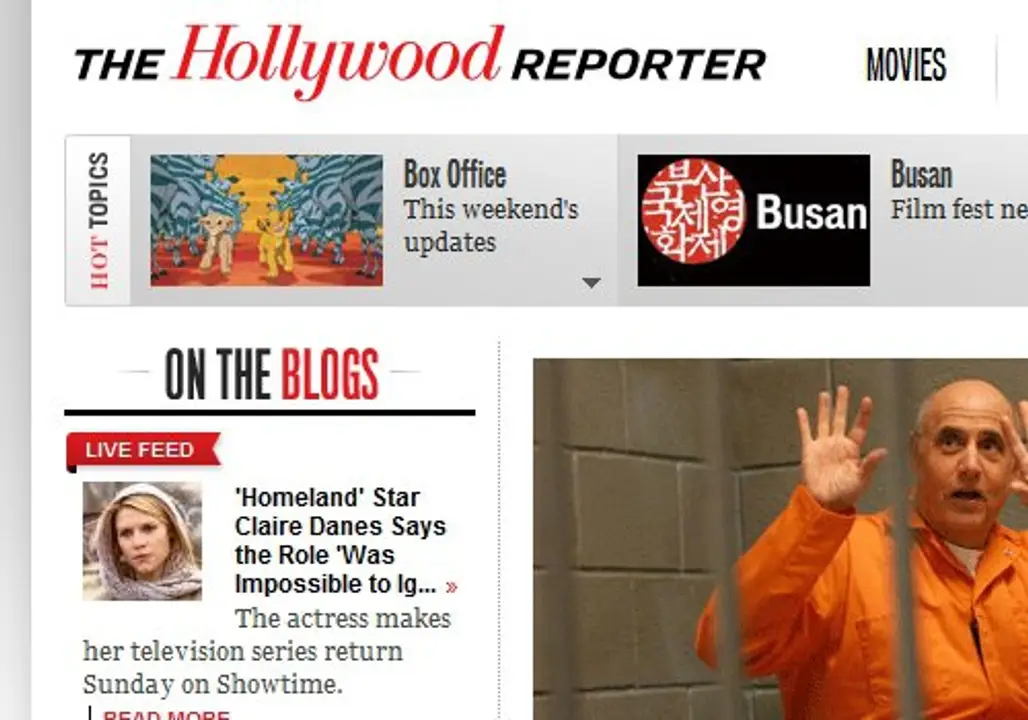 the Hollywood Reporter