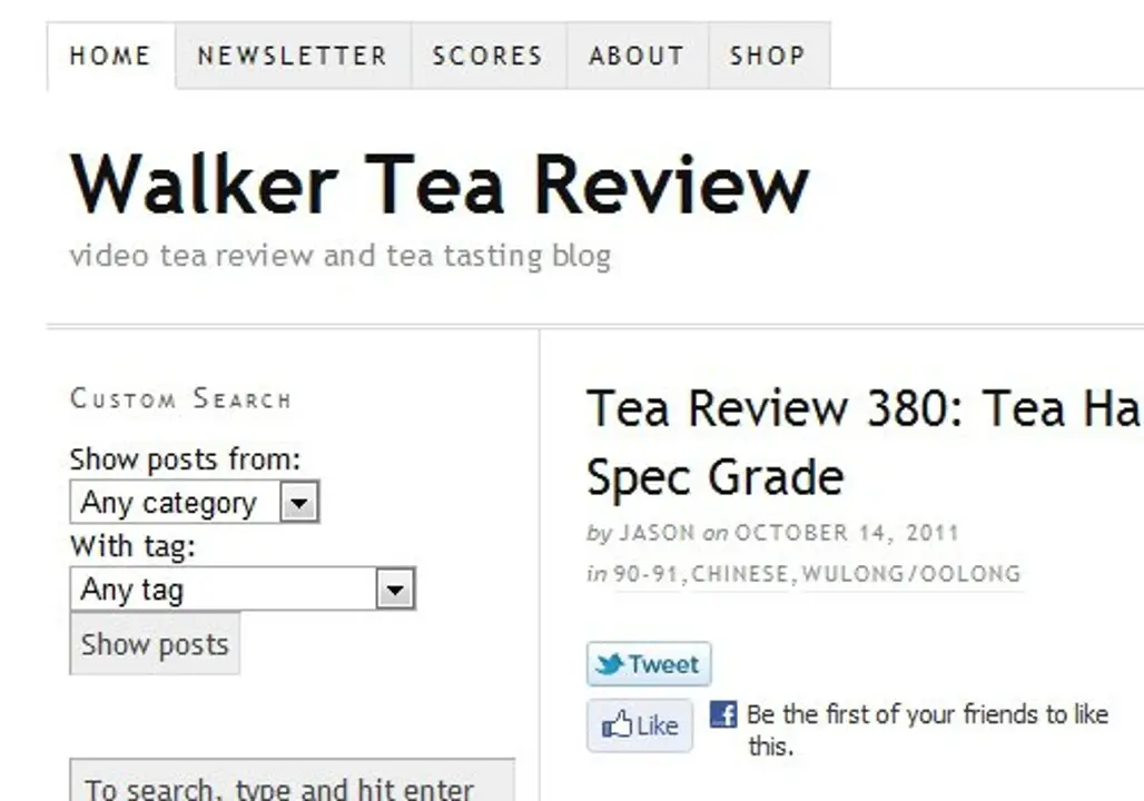 Walker Tea Review