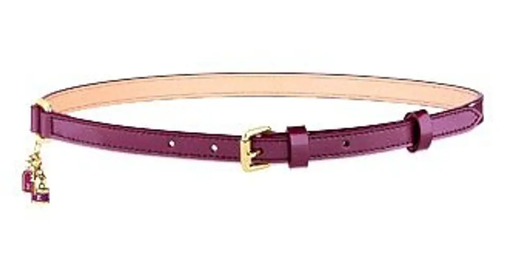 Louis Vuitton Pampilles Vernis Leather Belt