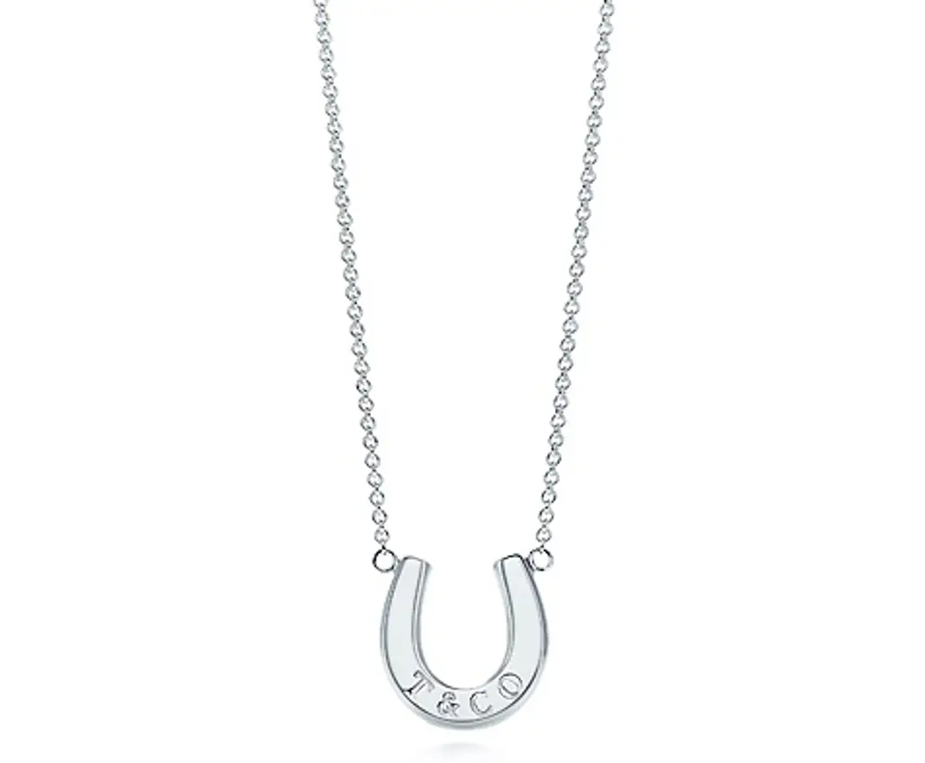 Sterling Silver Dressage Horse on Heart on Tiffany-Style Toggle Necklace -  Show Stable Artisans