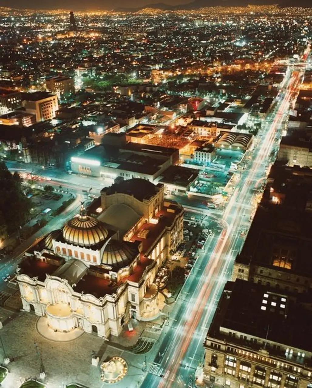 Palacio de Bellas Artes,landmark,city,cityscape,aerial photography,