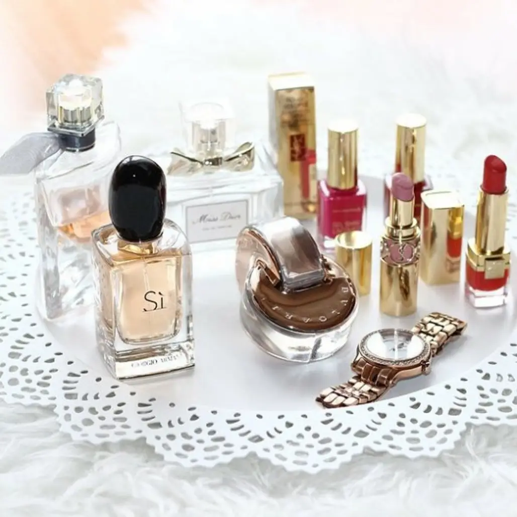 perfume, beauty, cosmetics, glass bottle,