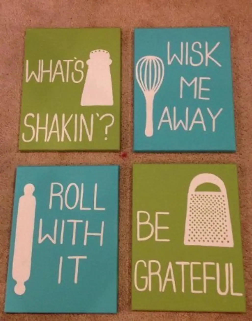 Kitchen Quote Canvases