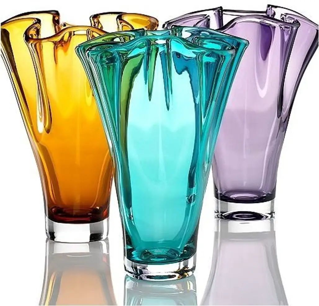 Lenox Crystal Vases in Fun Colors
