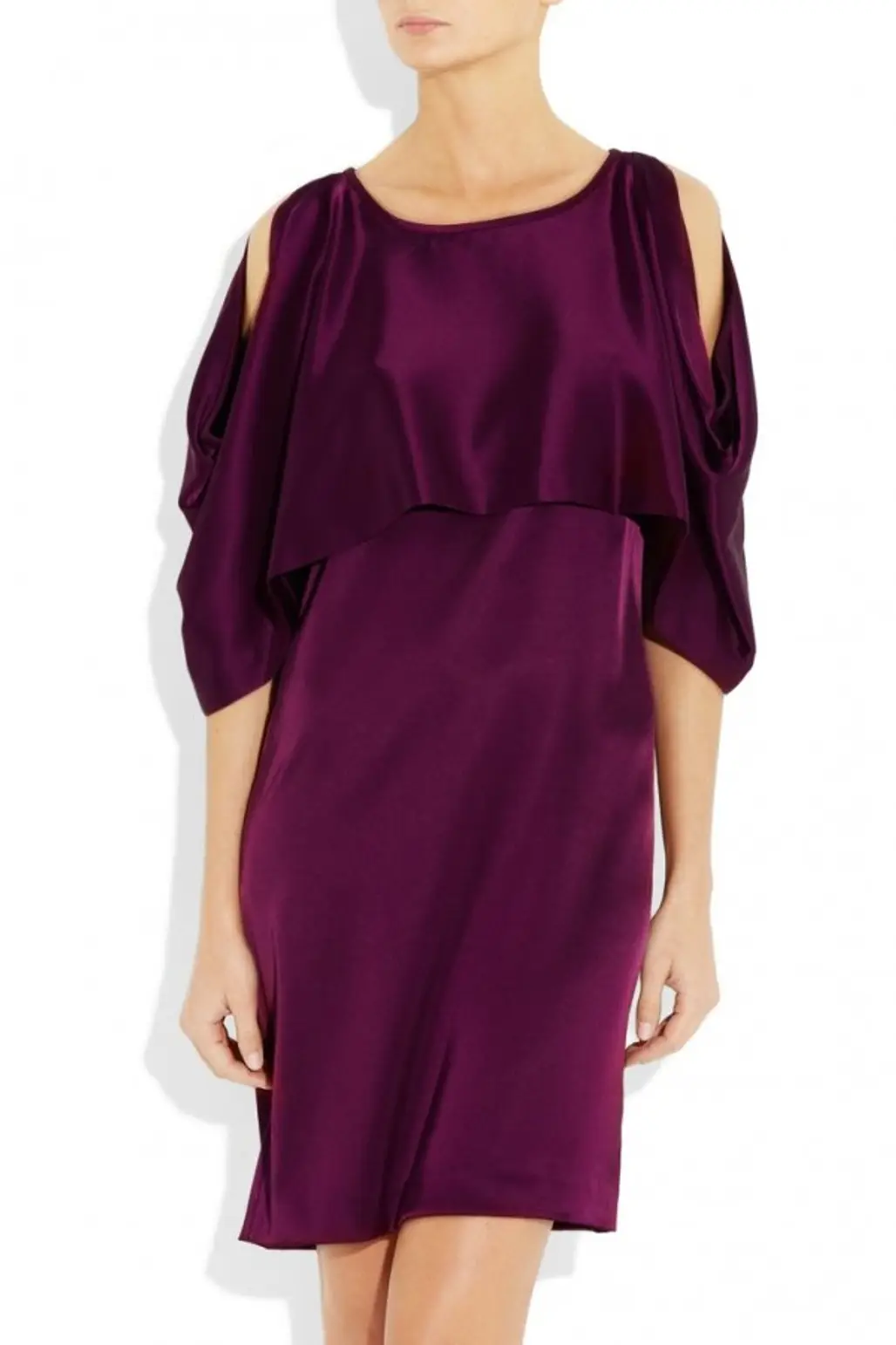 Clothing, Dress, Shoulder, Purple, Cocktail dress,