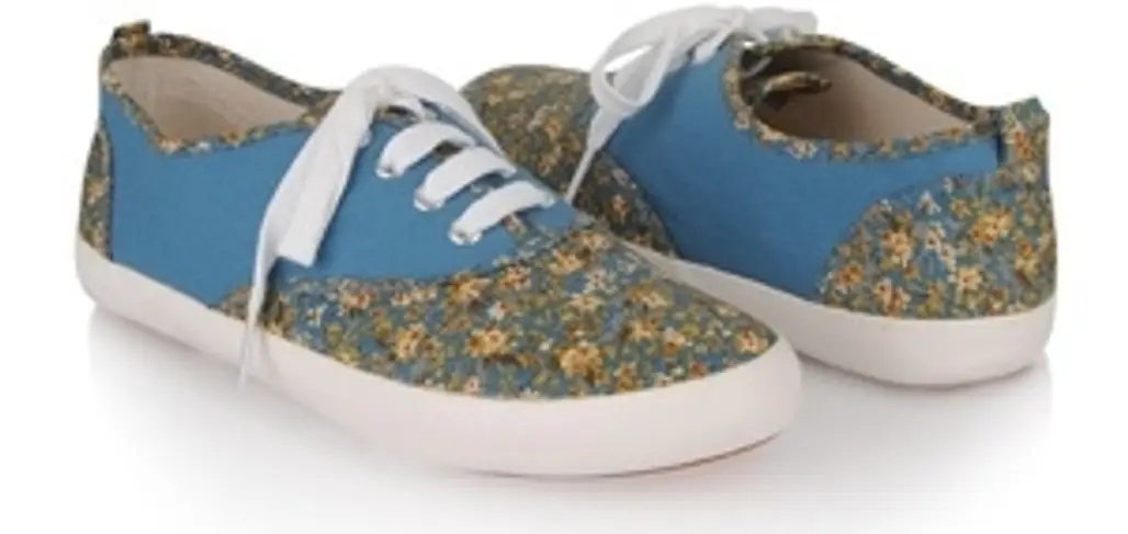 Forever 21 Floral Canvas Sneakers