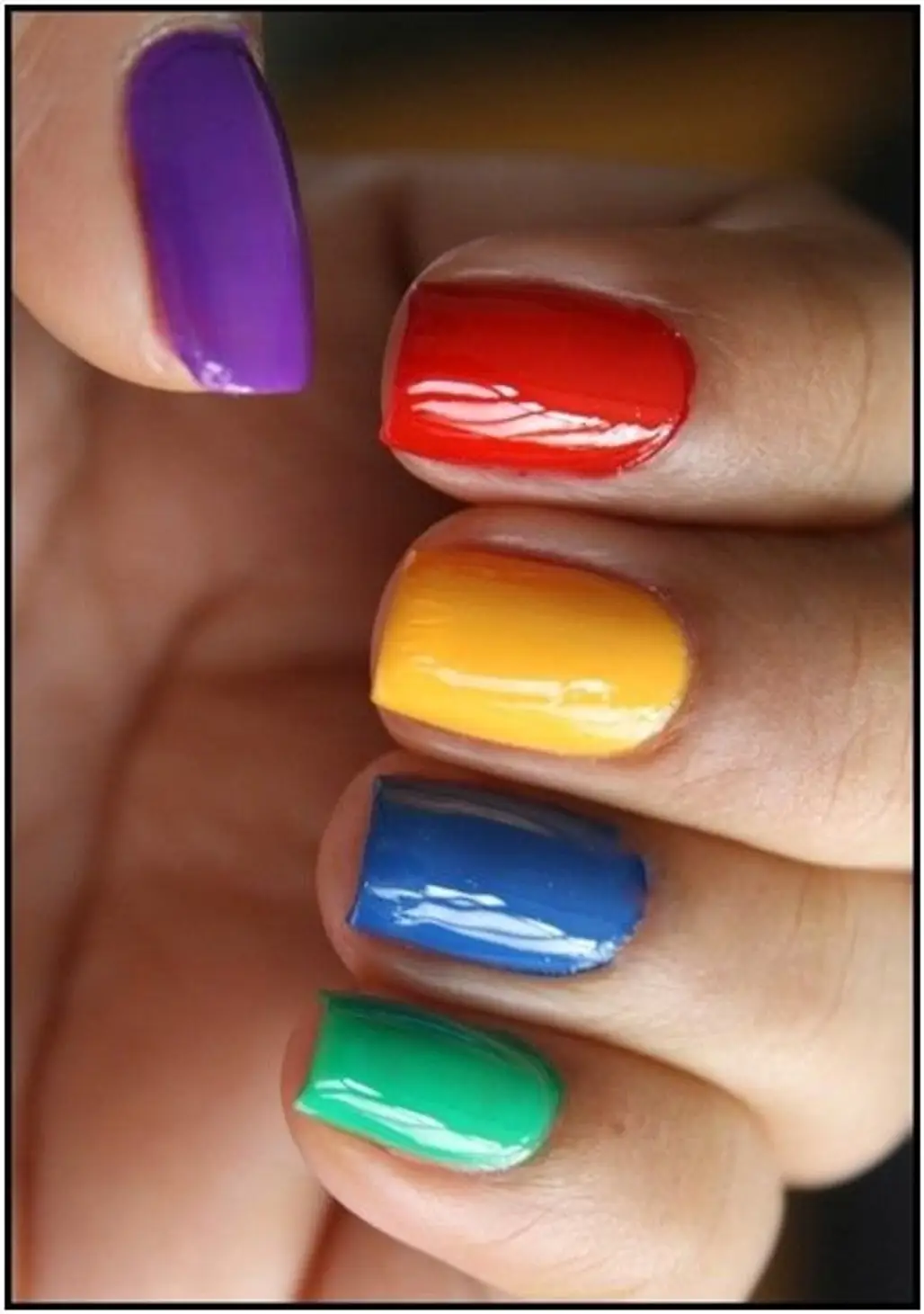 Each Nail a Different Color