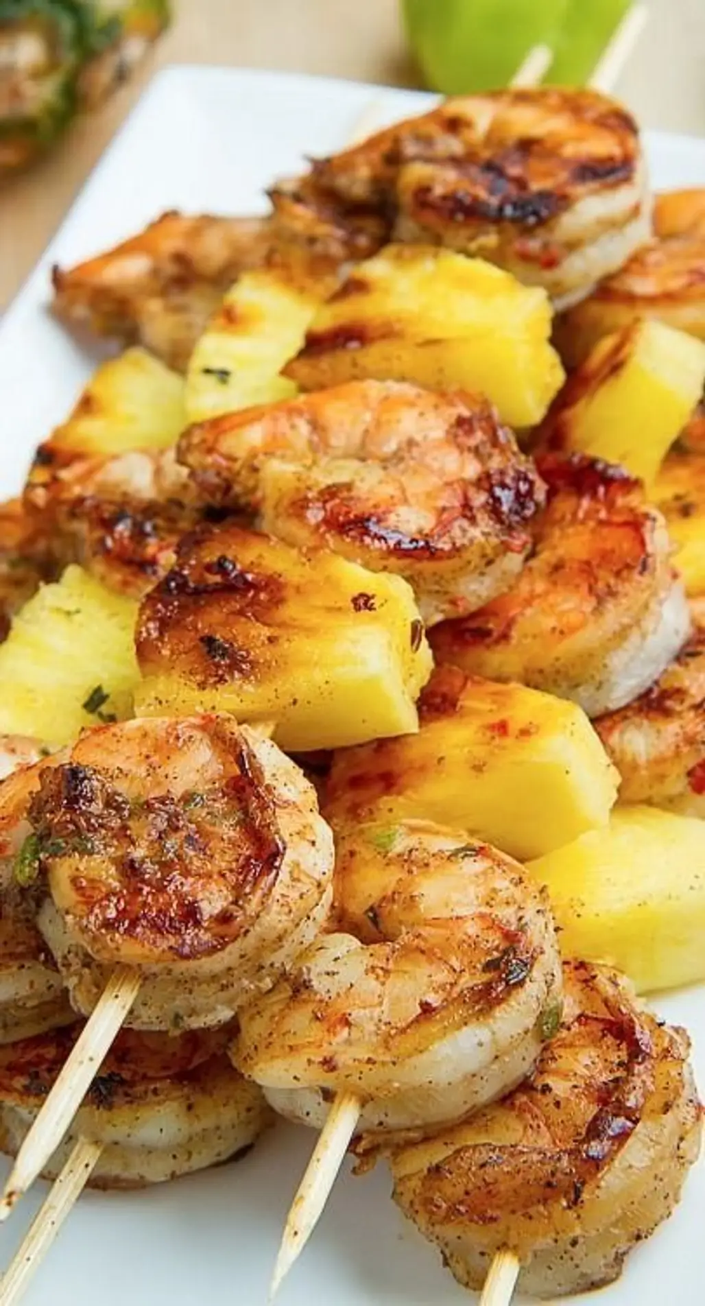 Grilled Shrimp and Pineapple Skewers