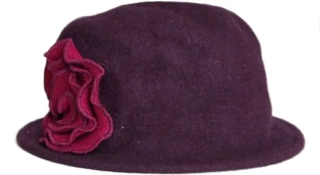 Abbey Flower Appliqué Hat