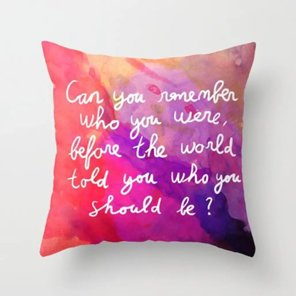 Remember Who You Are Throw Pillow
