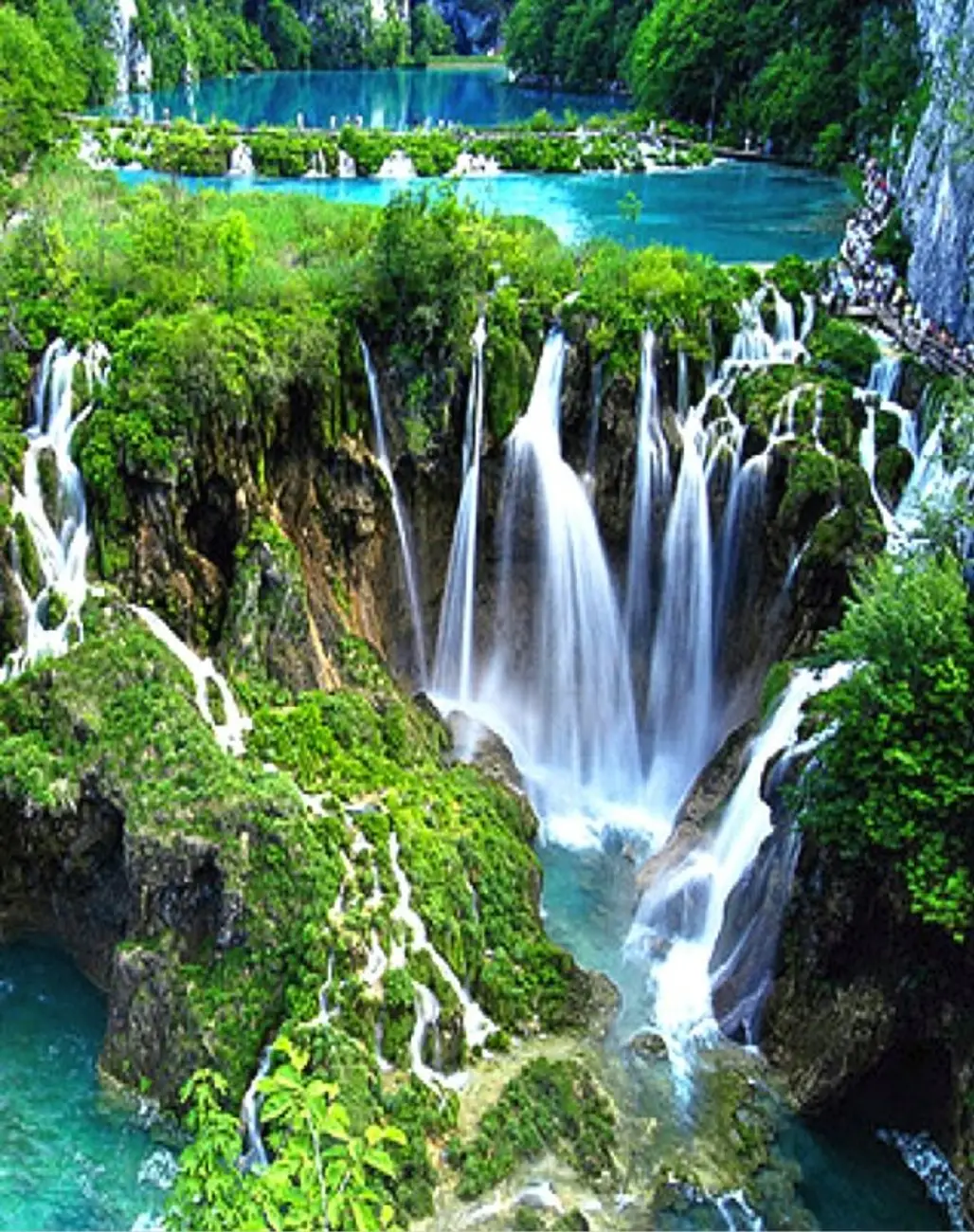 Waterfalls in Plitvice Lakes National Park, Croatia