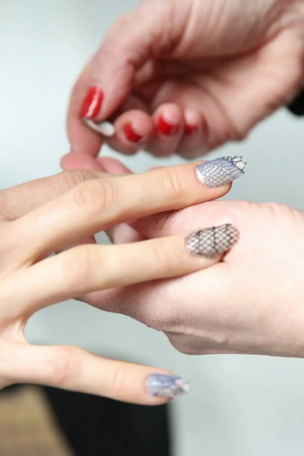 Use Lace to Create Fancy Nail Art in Any Color