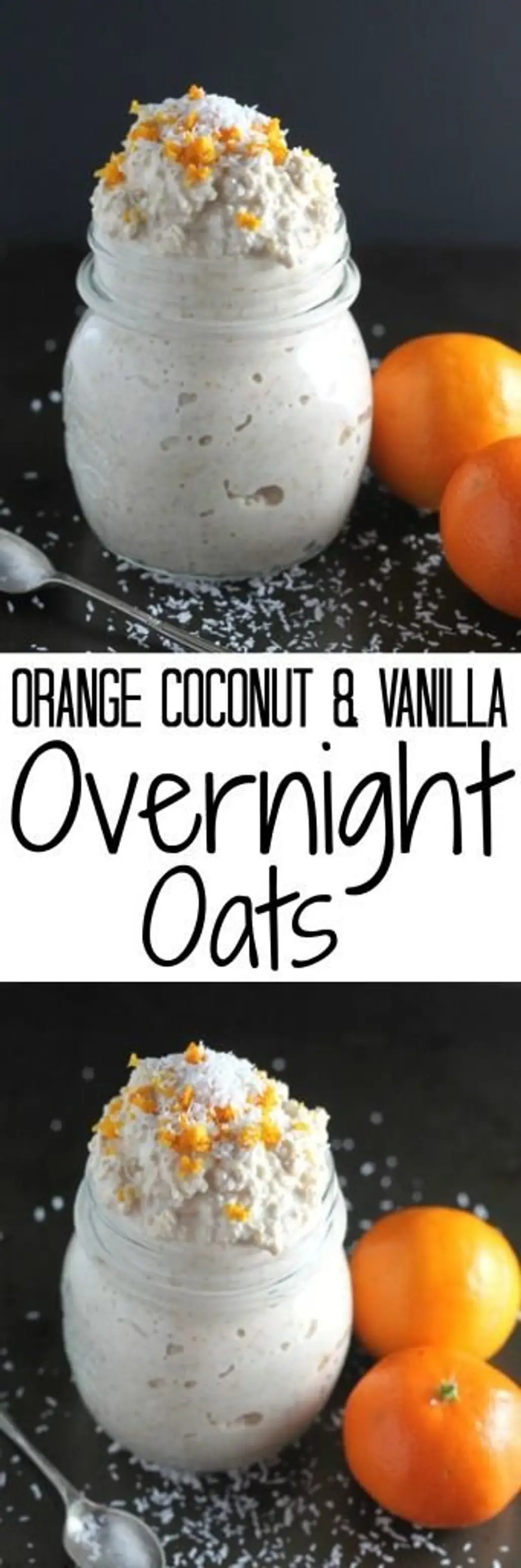 Orange, Coconut and Vanilla Overnight Oats