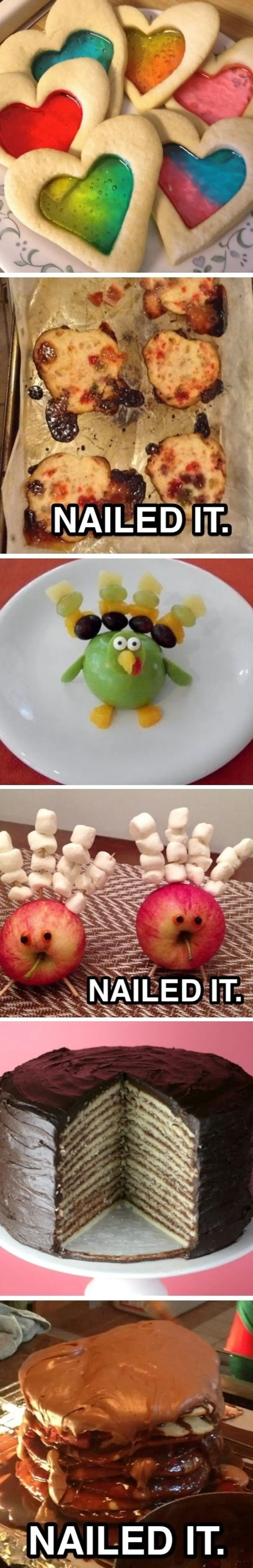 Stained Glass Cookies, Fruit Turkeys, and Chocolate Cake