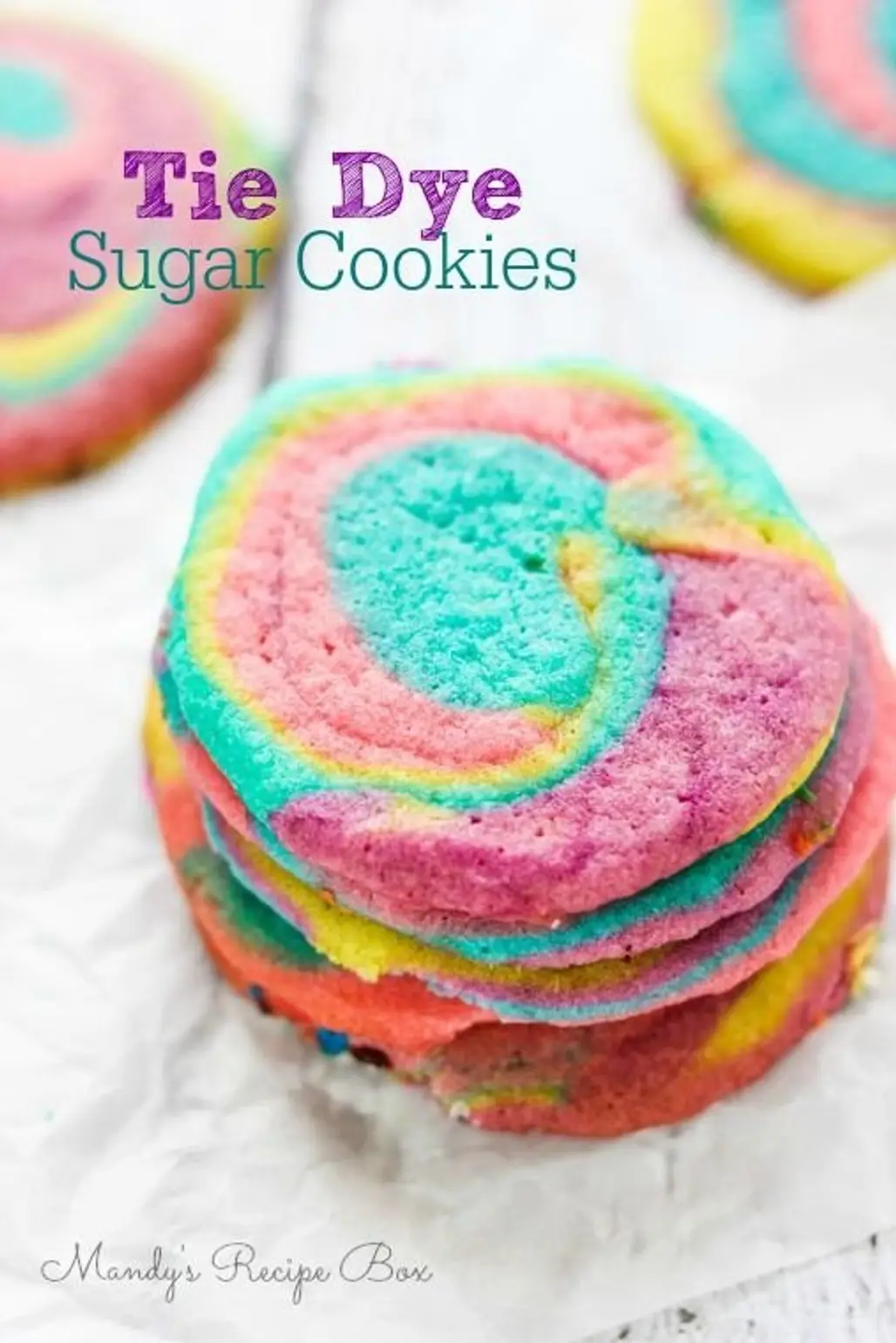 Tie Dye Sugar Cookies