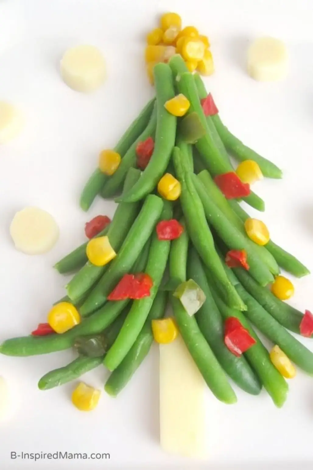 A Christmas Tree of Vegetables