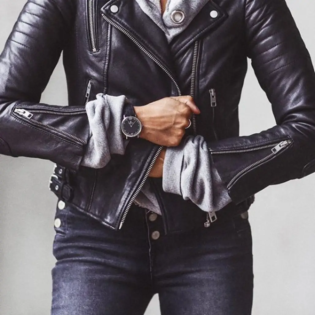 jacket, leather jacket, clothing, leather, textile,