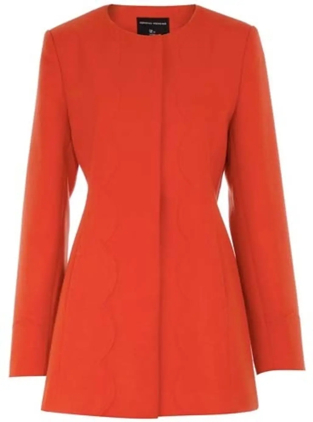 Dorothy Perkins Orange Scallop Minimal Coat