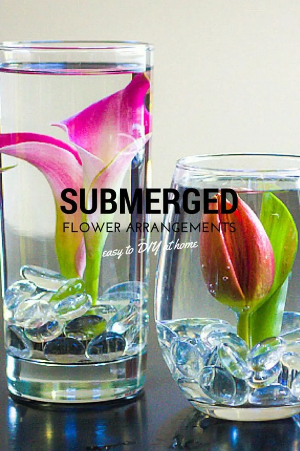 DIY Submerged Flower Arrangements