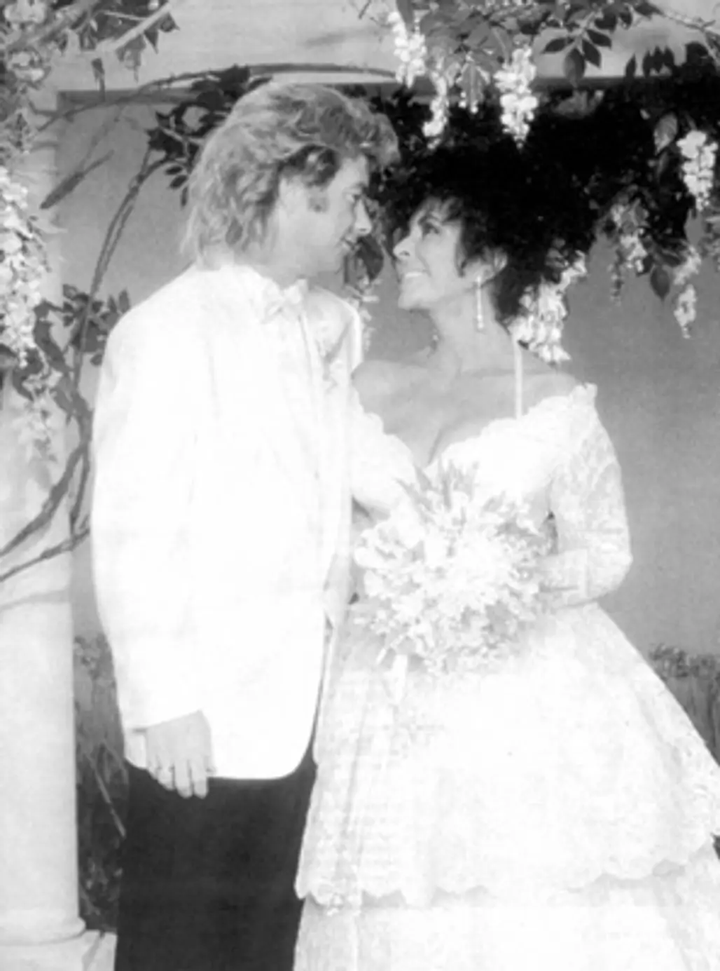 Elizabeth Taylor and Larry Fortensky