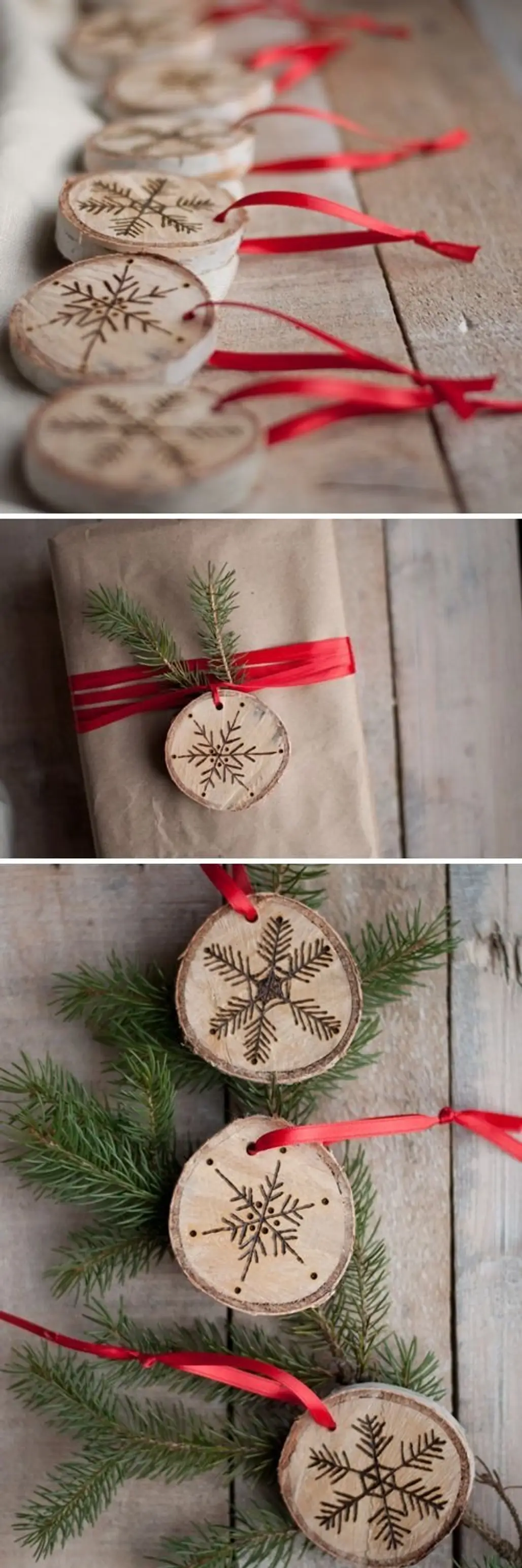 Etched Snowflake Ornaments