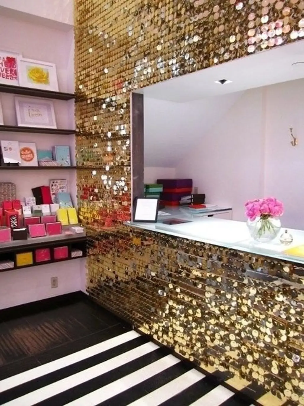 Gold Sequin Wall