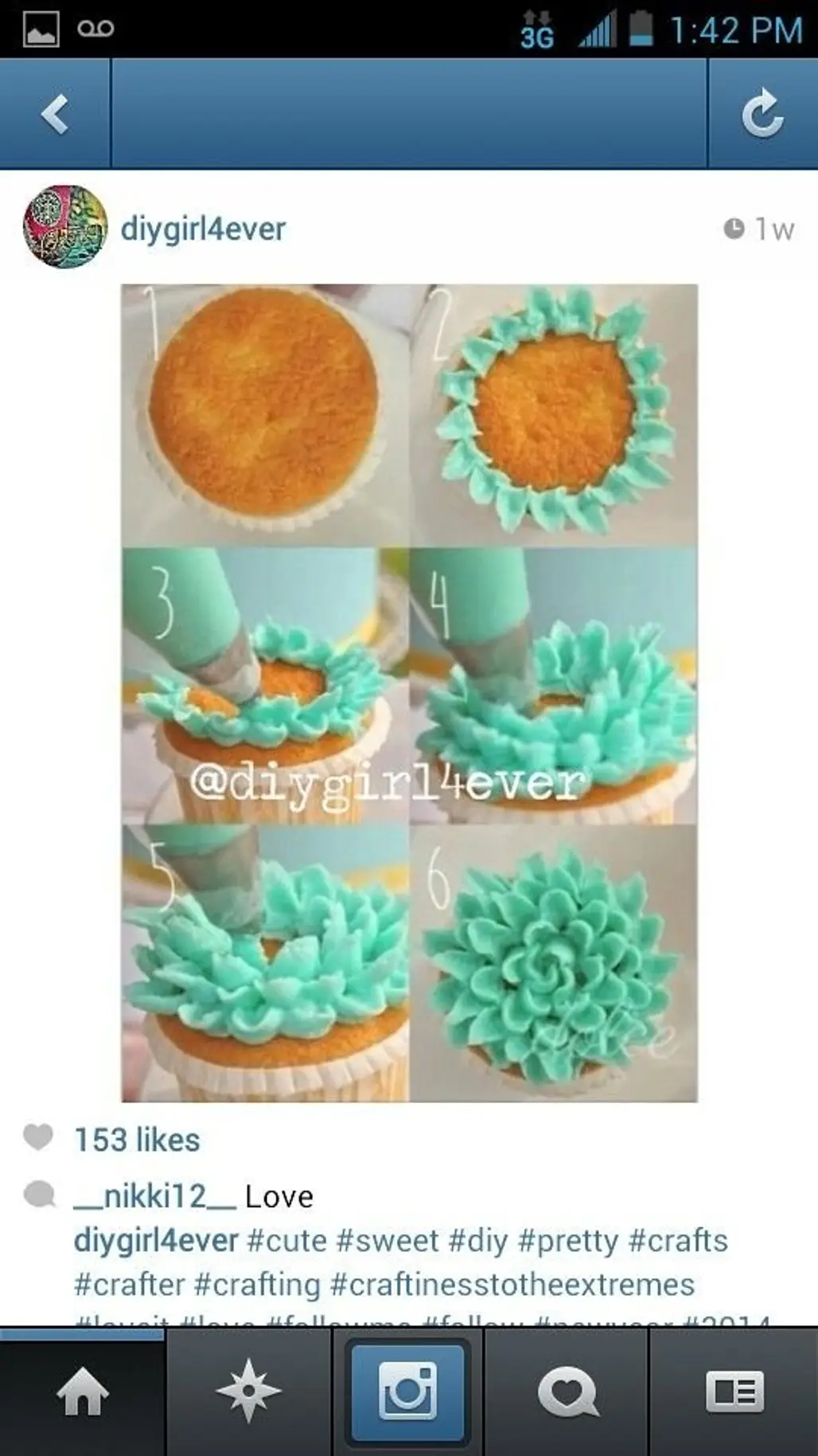 Flowery Cupcake