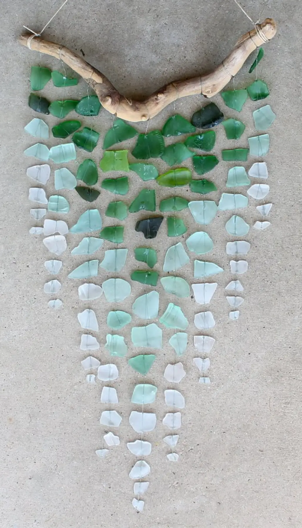 Hang This Ombre Sea Glass Wind Chime