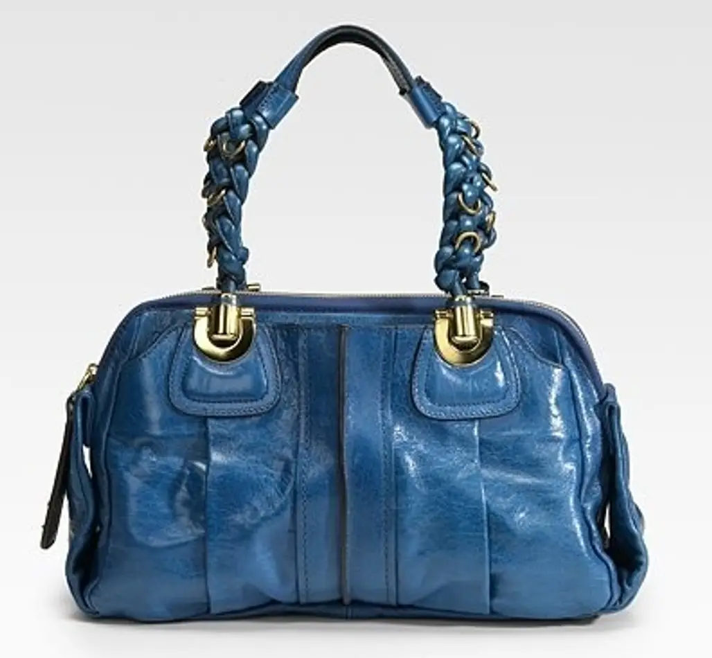 Chloé Heloise Leather Top Handle Bag