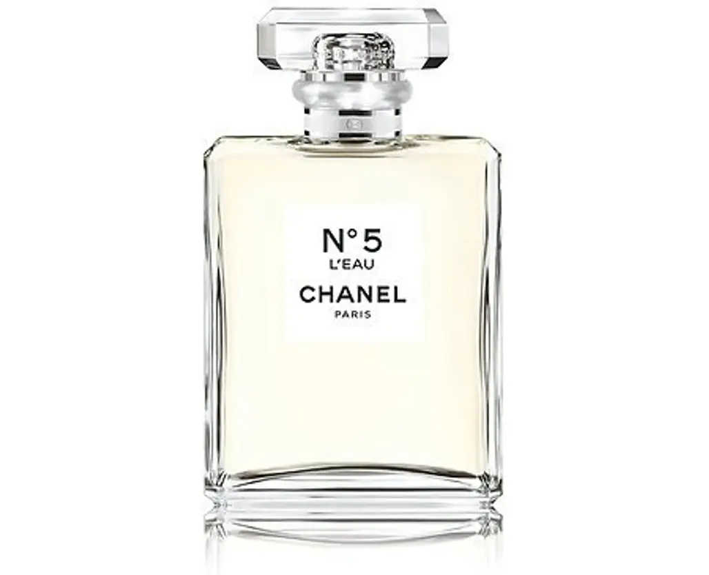 Chanel No. 5, perfume, cosmetics, glass bottle, bottle,