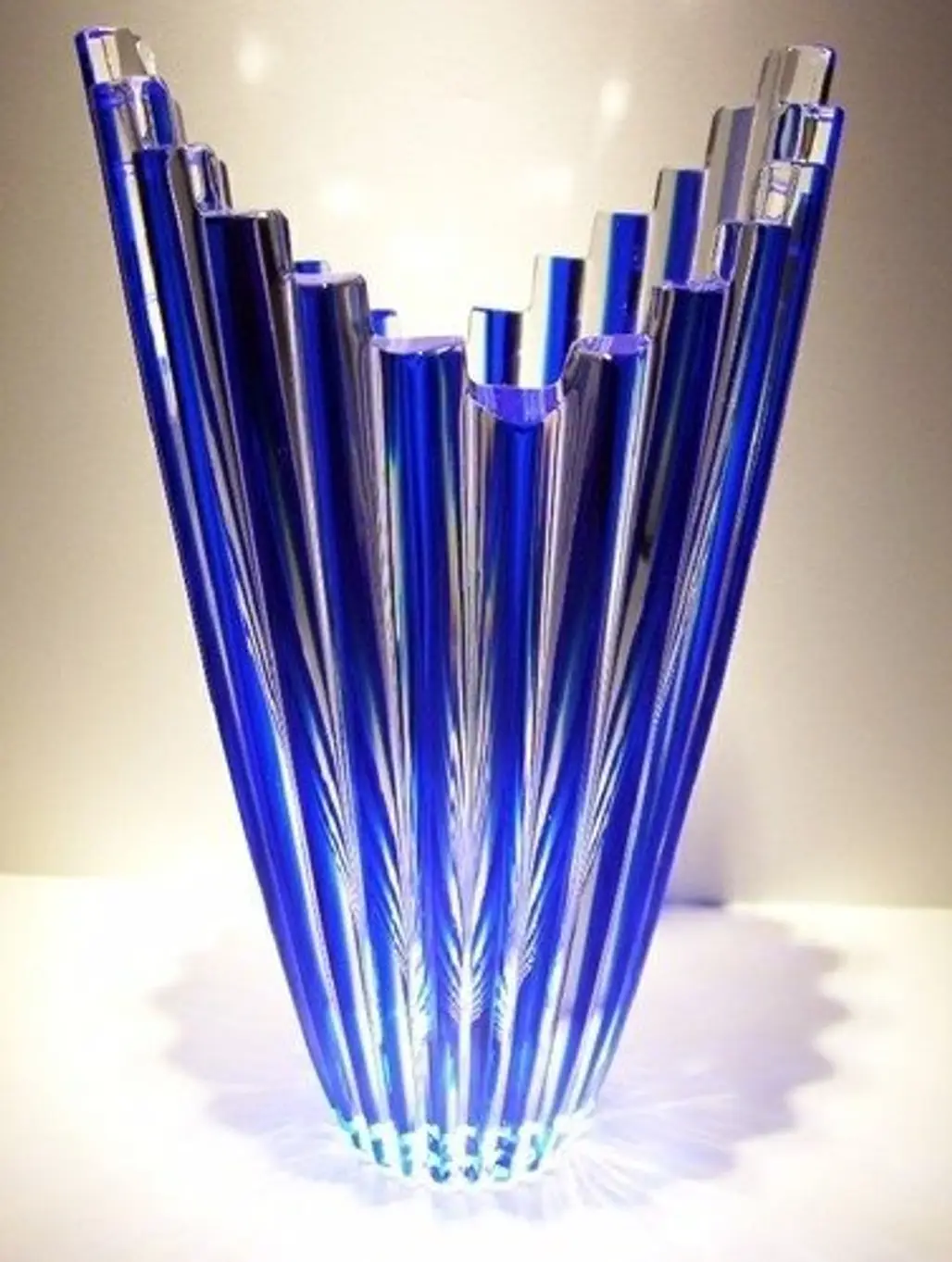 Crystal Cobalt Blue Vase