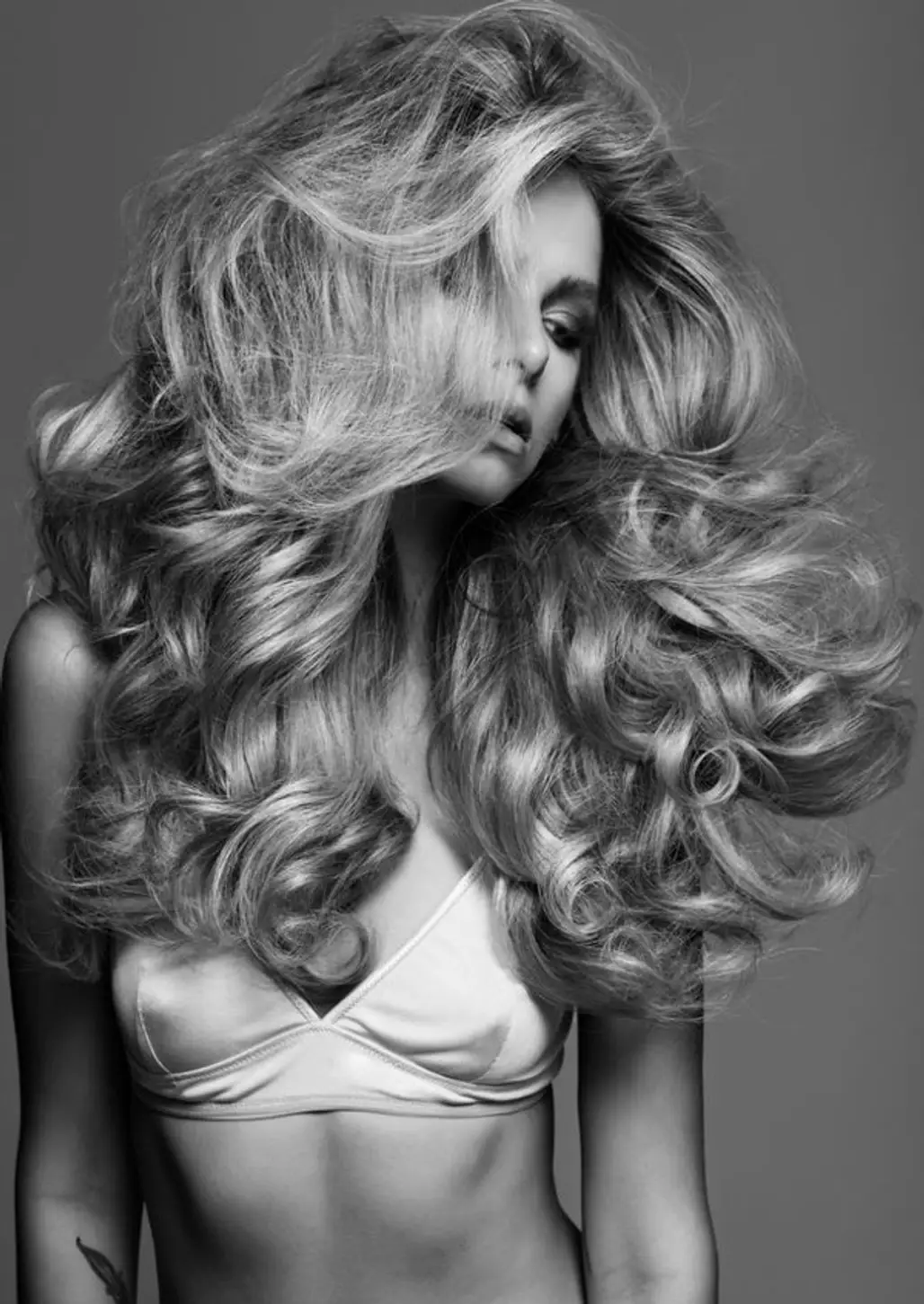 hair,black and white,face,blond,hairstyle,