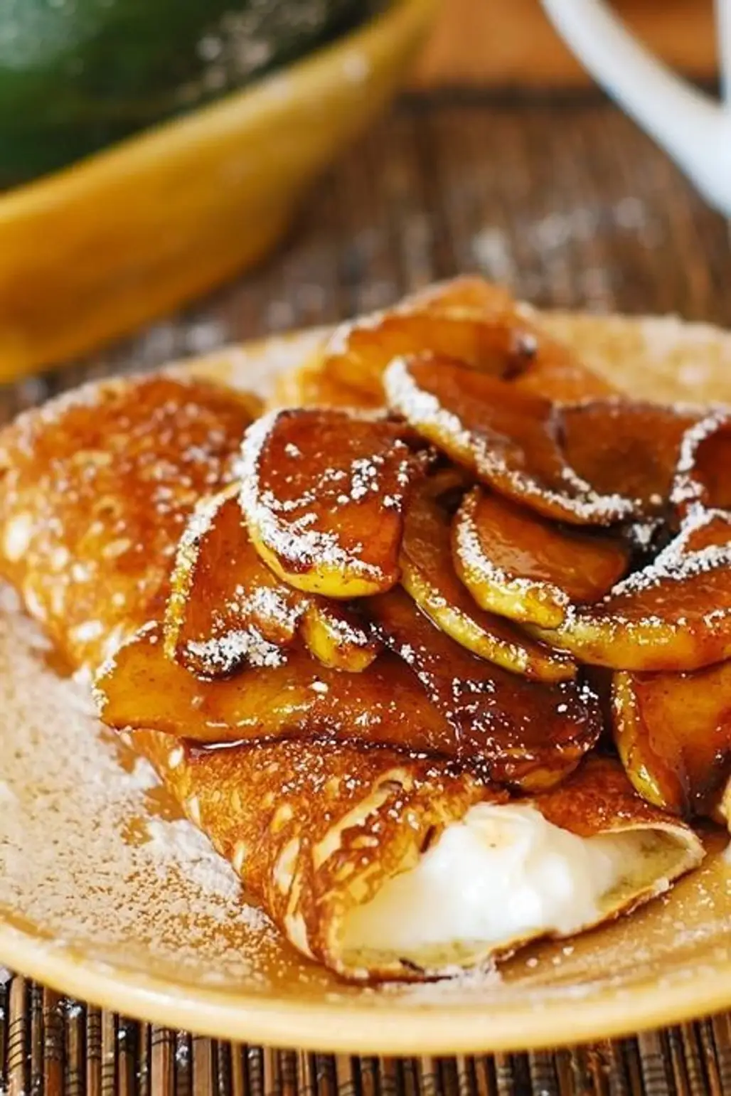 Crêpes with Caramelized Pears and Ricotta