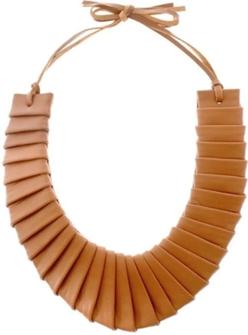 ASOS Pleated Leather Collar Necklace