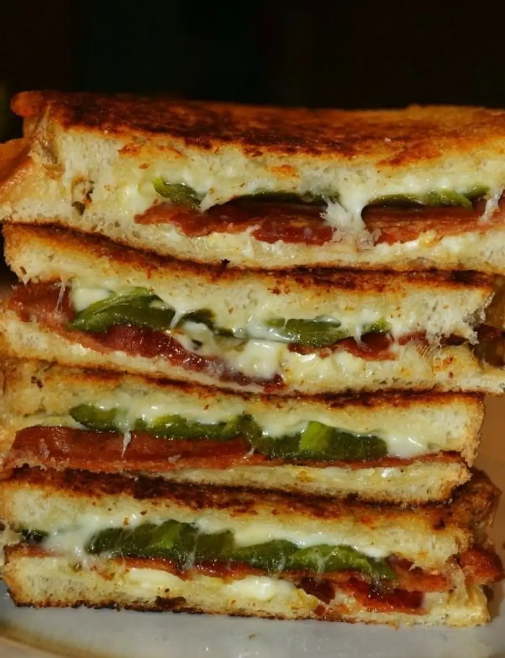 Bacon and Jalapeno Popper Grilled Cheese Sandwiches