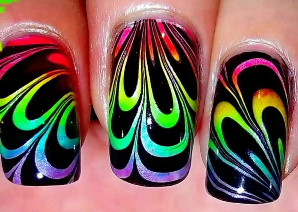 Rainbow Marbling