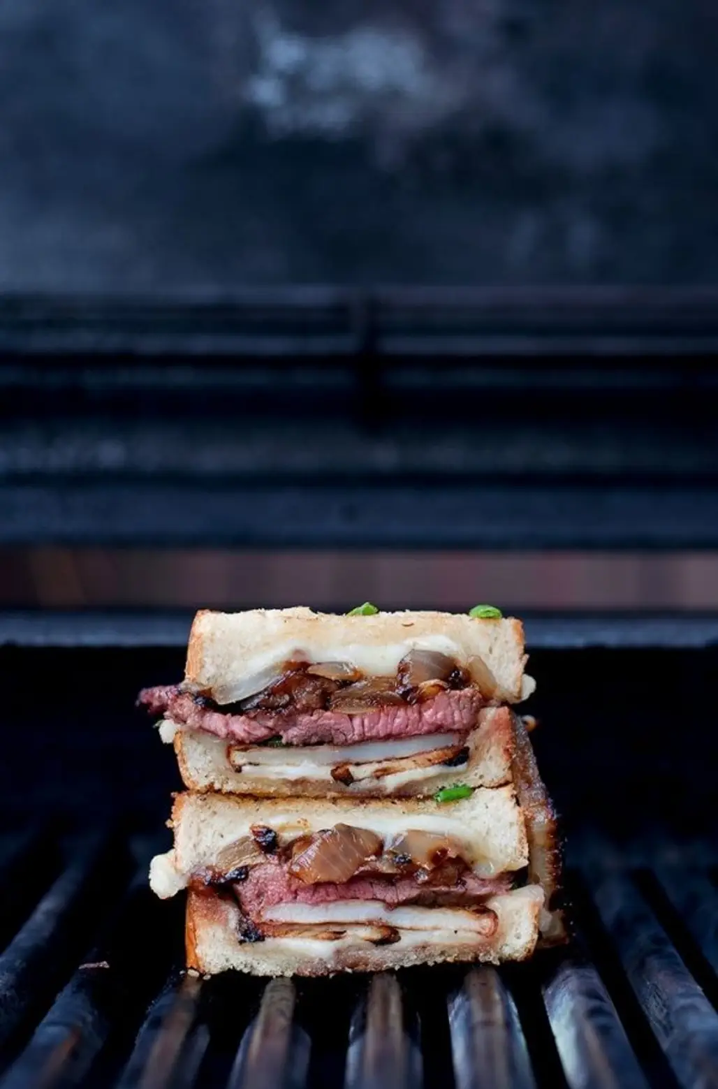 Steak & Potato Barbecued Grilled Cheese