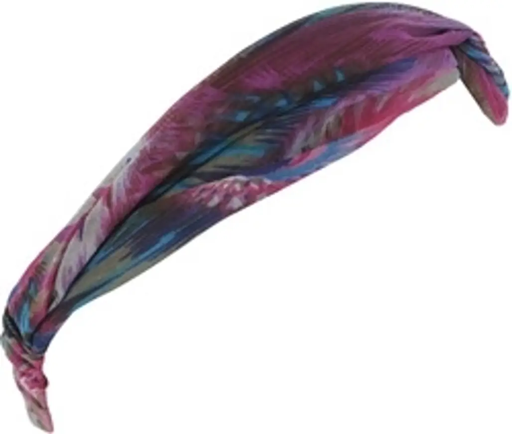 Peacock Feather Headwrap