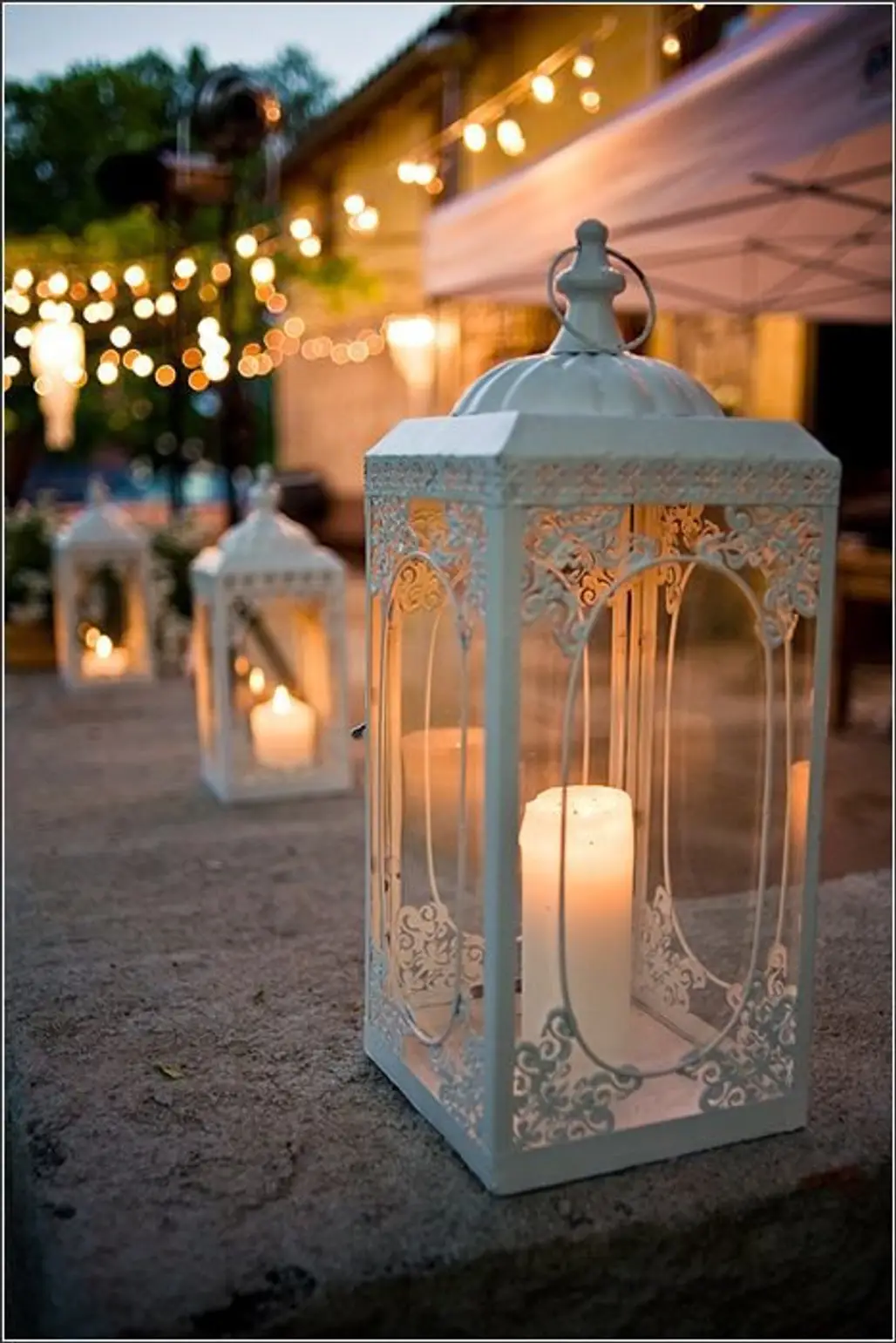 Lanterns Add a Romantic, Whimsical Feel
