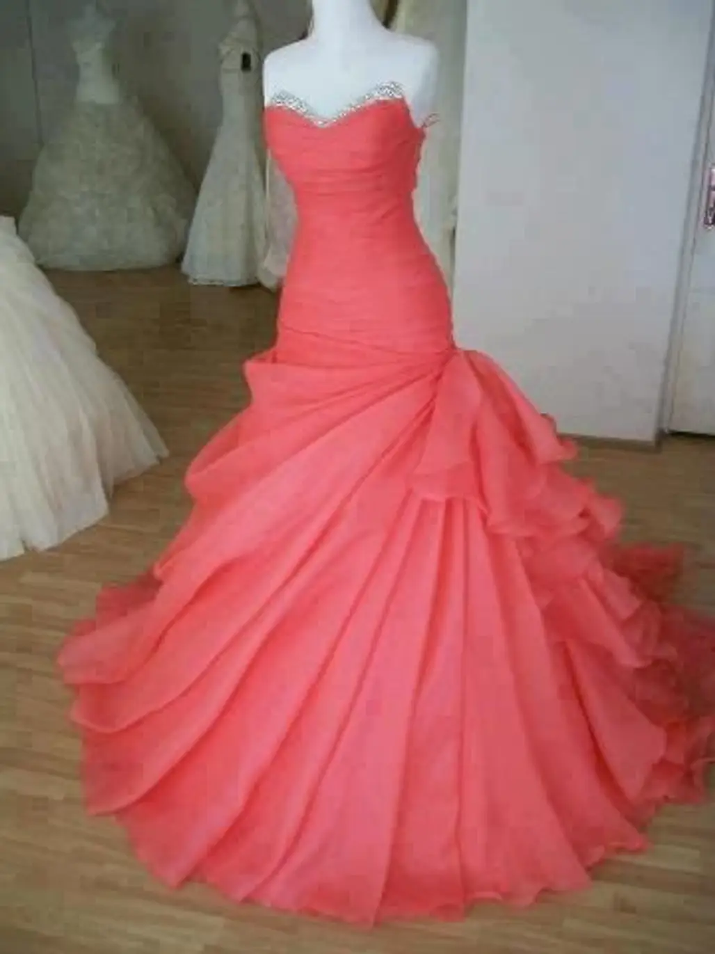 dress,wedding dress,clothing,pink,gown,