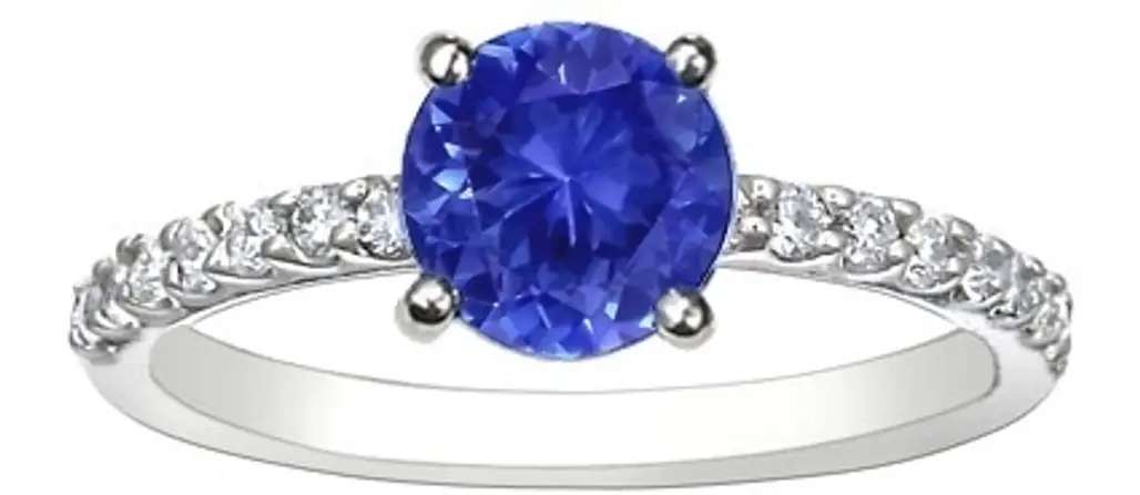 Brilliant Earth Sapphire Petite Shared Prong Diamond Ring