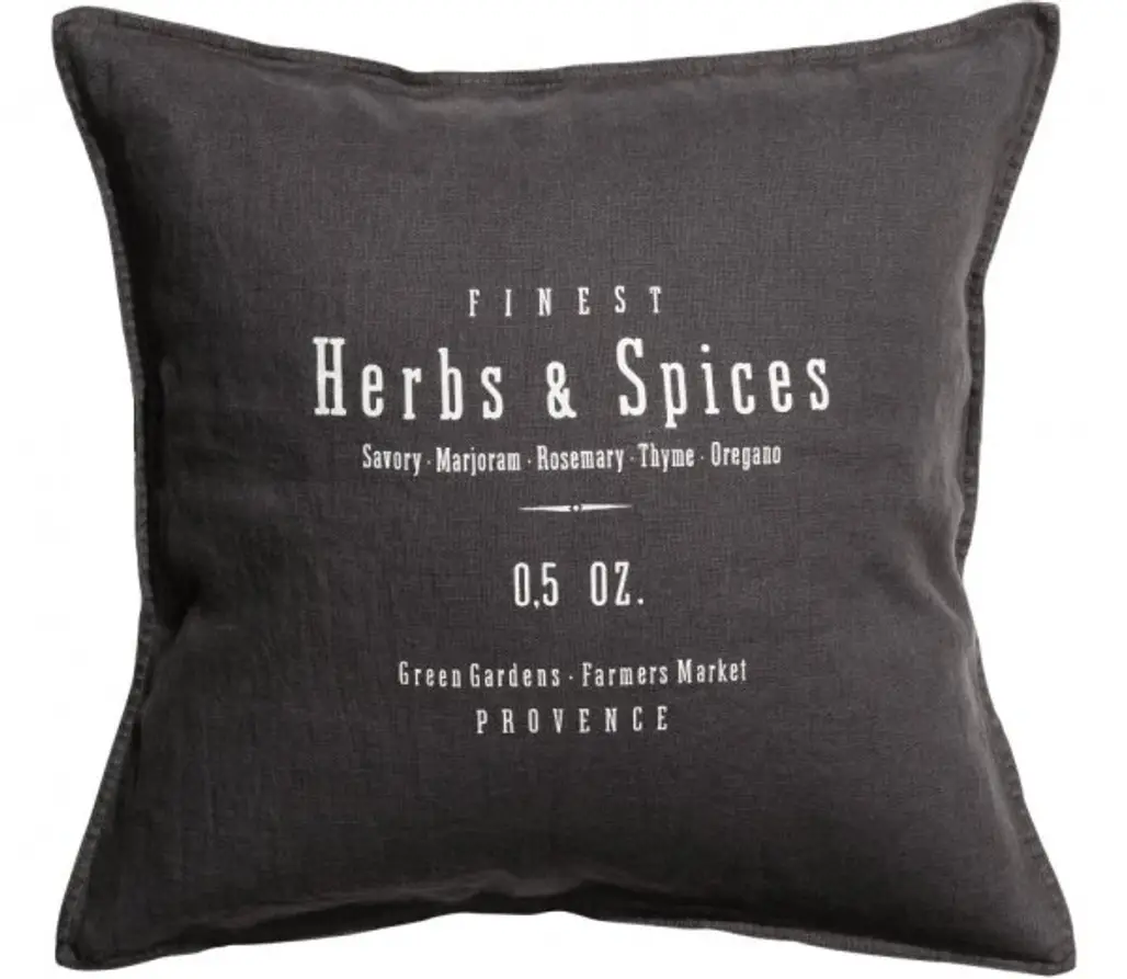 Charcoal Linen Cushion Cover